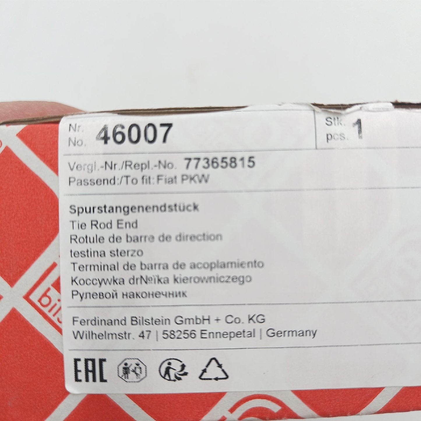 febi bilstein Spurstangenendstück Ersatzteile 46007 langlebig und zuverlässig für Pkw