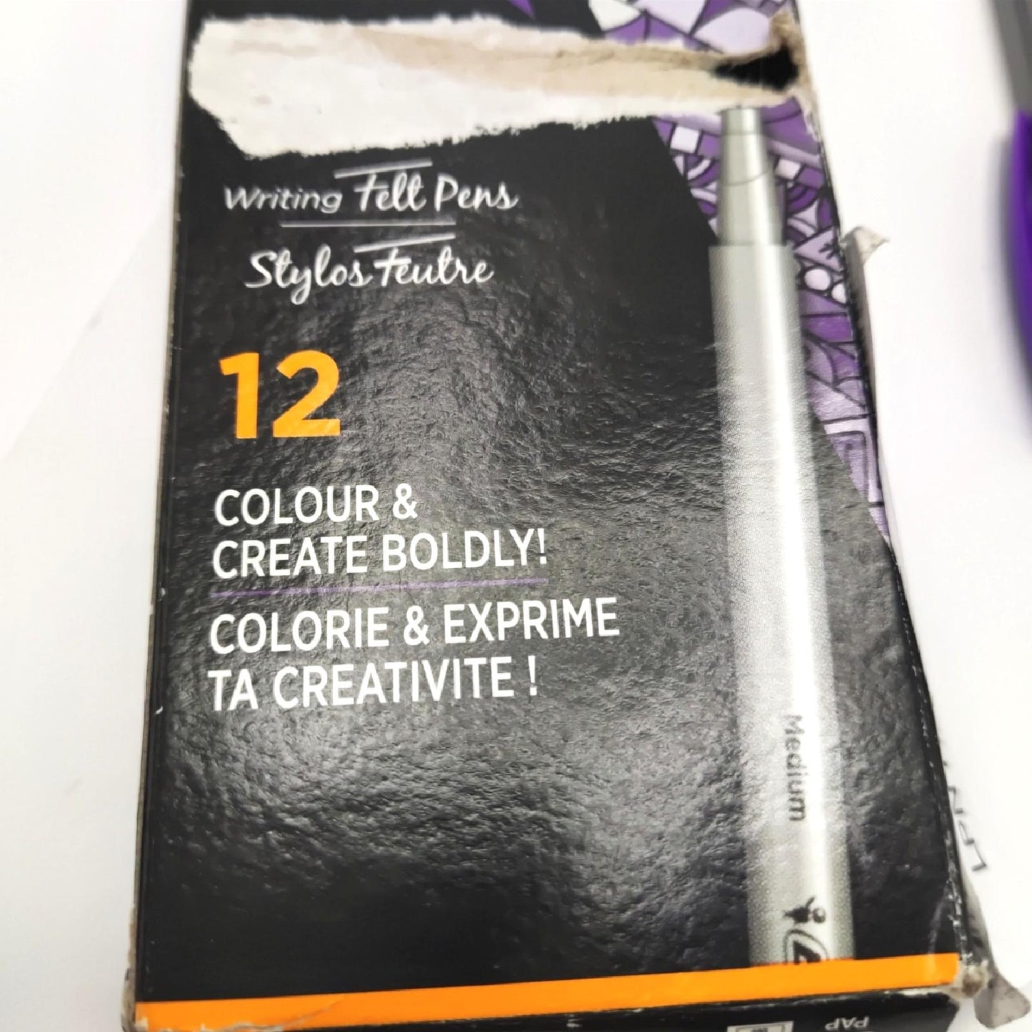 BIC Filzstifte Schreibwaren Intensity Fineliner Set 12 Stifte Lila