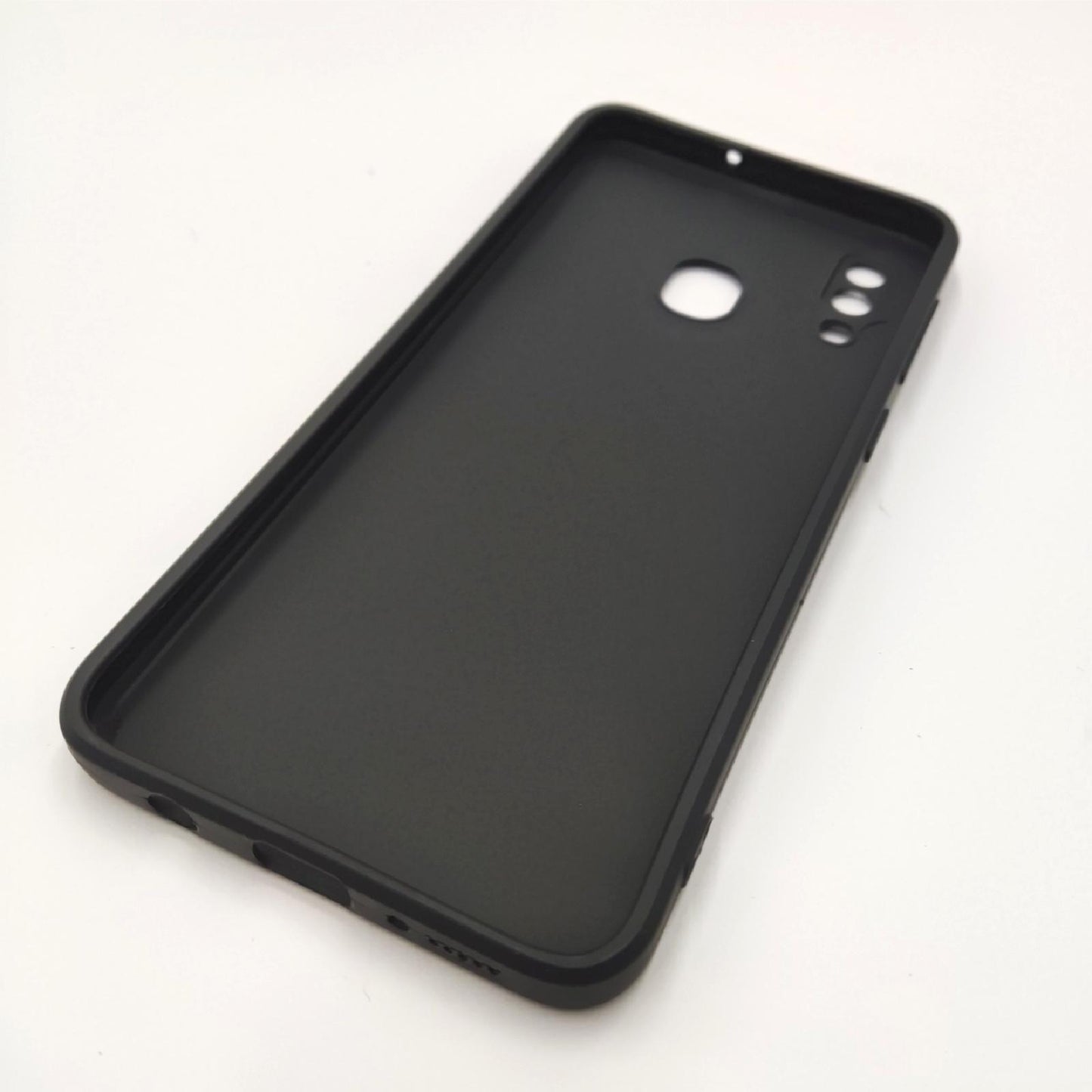 RankOne Hülle für Samsung Galaxy A20 / A30 / M10S (6.4" Inches) Weiche TPU Silikonhülle - Schwarz
