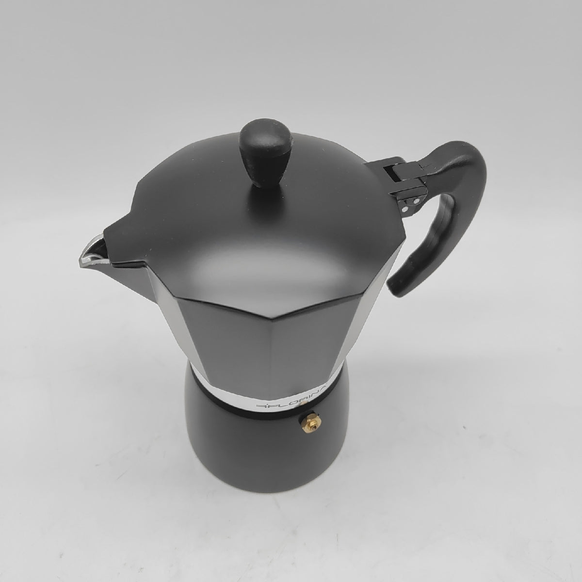 FLORINA Aluminium Espressokocher 6 Tassen 300 ml I Herdplatten Espressomaschine