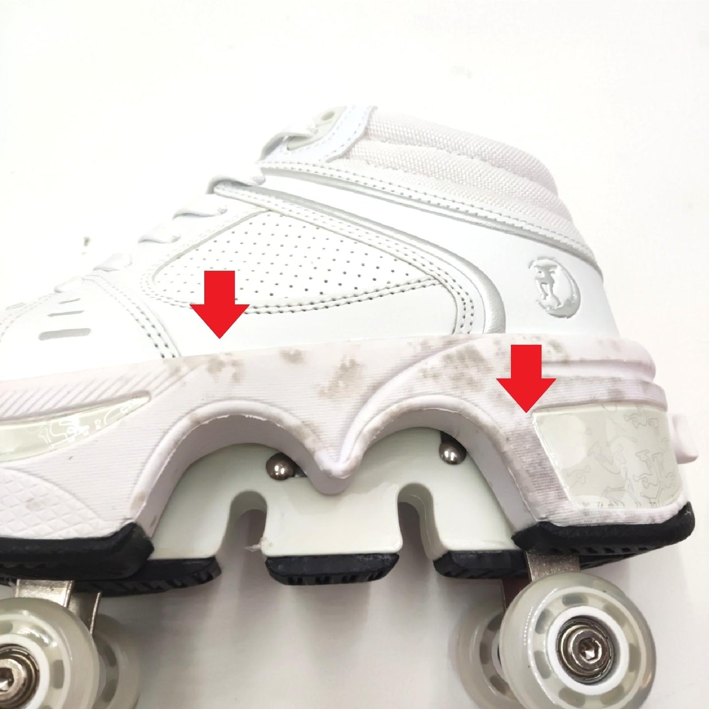 Roller Schuhe Kinderschuhe Sneakers 2 in 1 Deformed Roller Inline Spaß EU 37