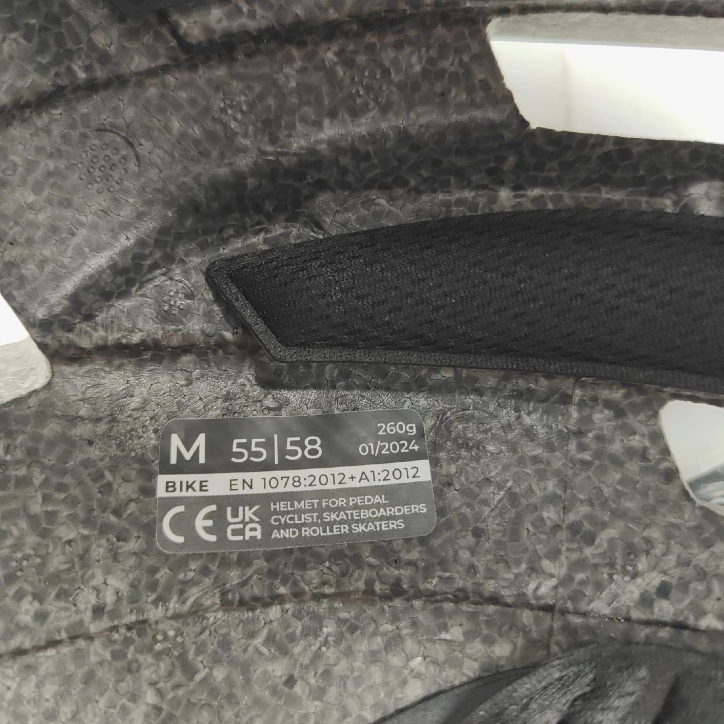 CGM Fahrradhelm Helmschutz Fahrradzubehör Borgo Mattschwarz Uni Sicherheit Erwachsene M 55 58 cm