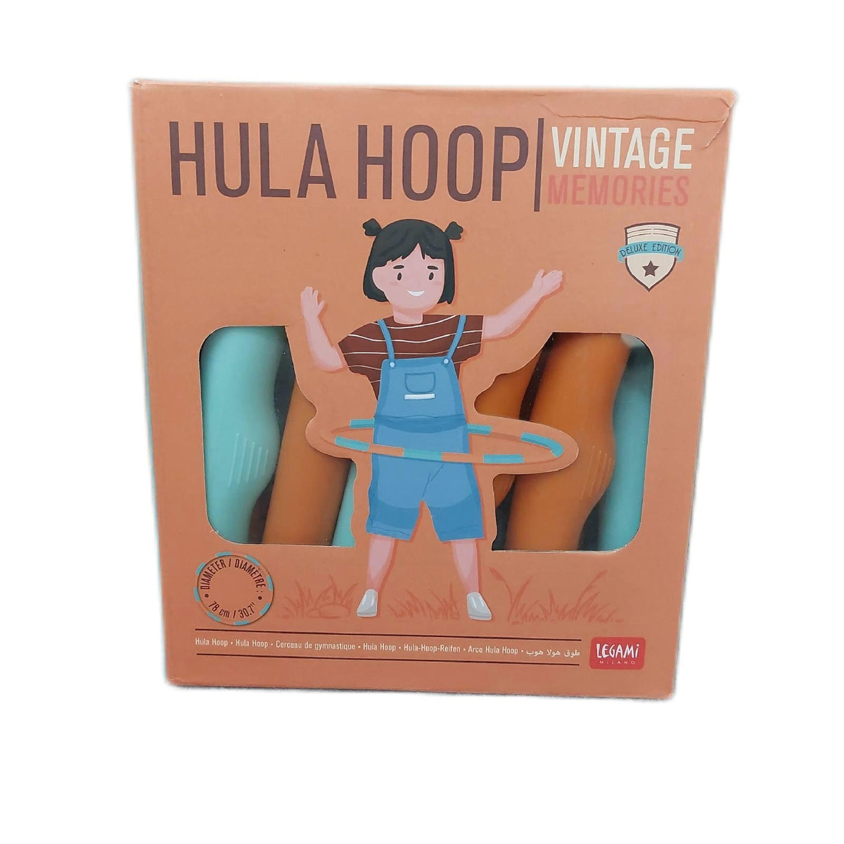 Legami - Hula Hoop Erwachsene Hula Hoop Kinder Fitness Abnehmen Kreis Spiel Spaß garantiert einfach zu montieren einfach zu bedienen 16 Abschnitte Durchmesser 78 cm