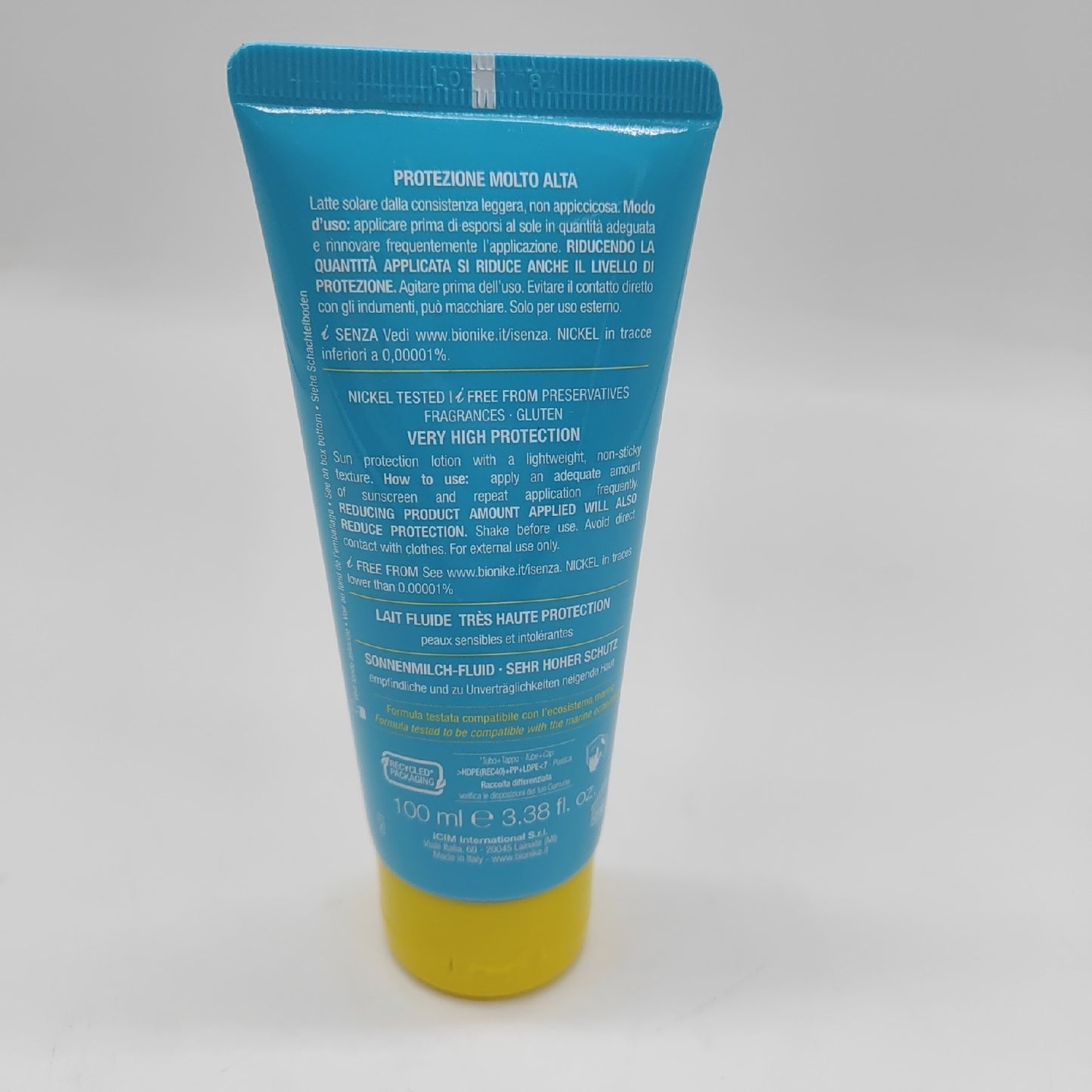 BioNike Defence Sun Sonnenmilch LSF 50+ für empfindliche und intolerante Haut mit