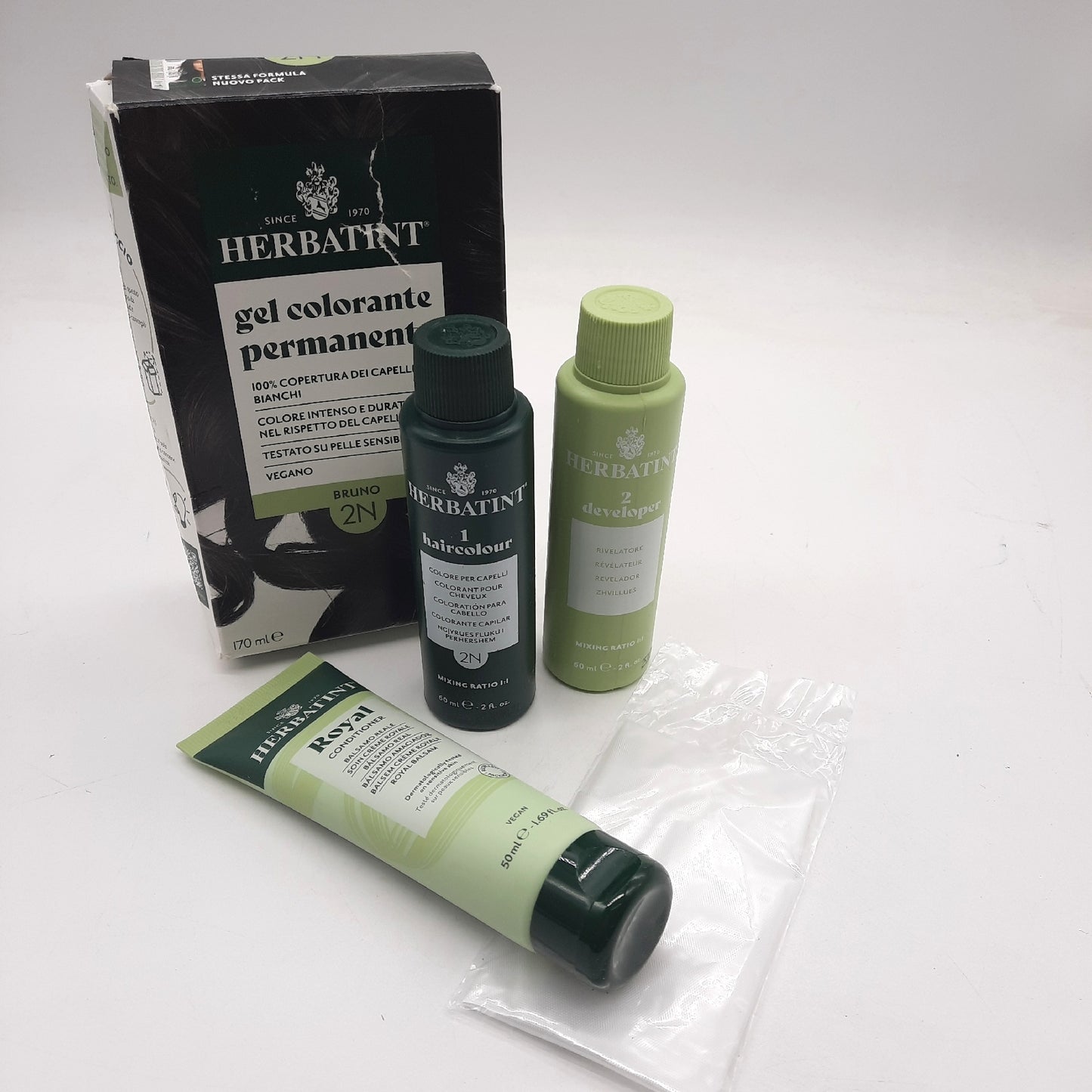 Herbatint Haarfarbe Haarpflege 2N Braun dauerhaft Ammoniakfrei pflegend sanft