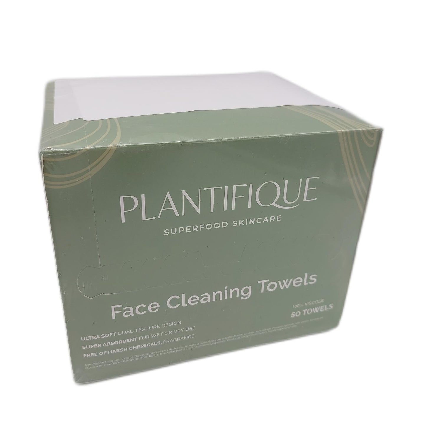 PLANTIFIQUE Reinigungstücher Beauty Gesicht XL 25 x 30 cm Sanft und Prakt