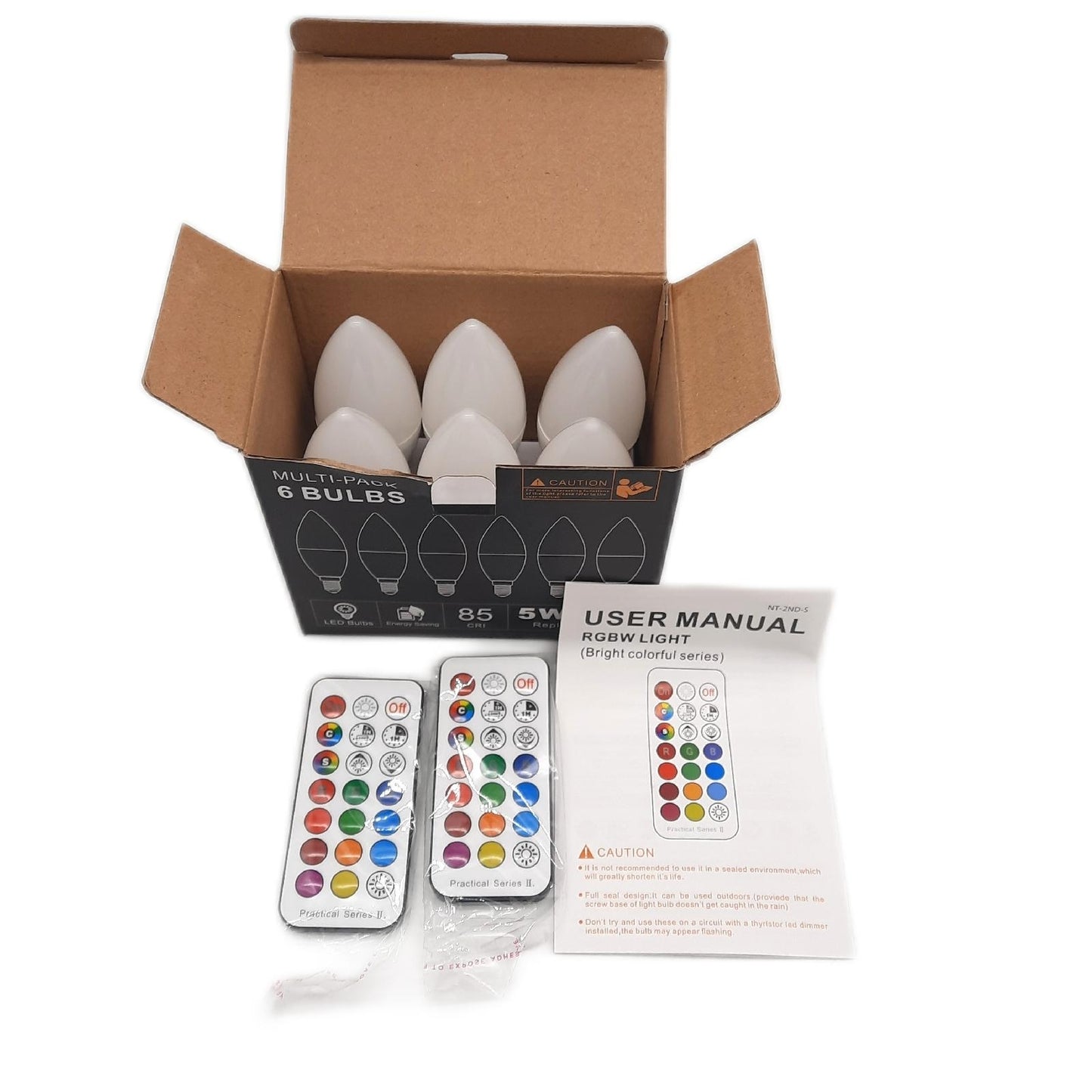 LED Glühbirne E14 Kerzenform Beleuchtung 5 Watt ersetzt 40 Watt RGB Lichtfarben Batteriefrei energieeffizient bunt