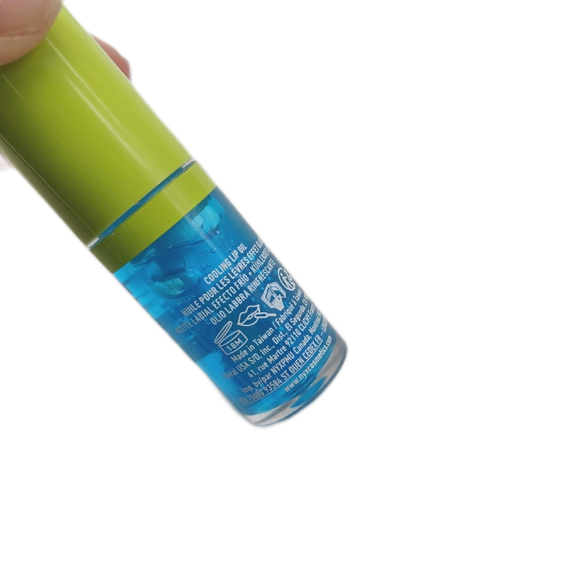NYX Lippenpflege Kosmetik Fat Oil Chillz eisig schimmernd Pflege Lippenbalsam