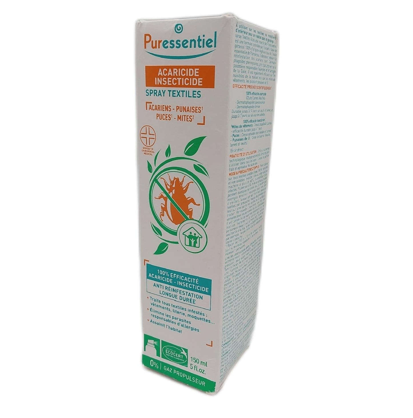 Puressentiel Textilspray Medizinprodukt Akarizid Insektizid Schutz gegen Mil