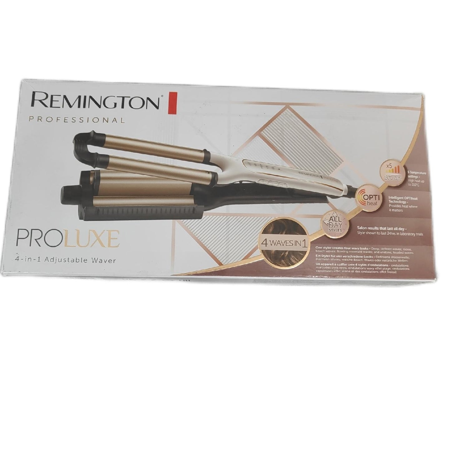 Remington Welleneisen Haarstyling Haarpflege ProLuxe 4 in 1 Beach Waves