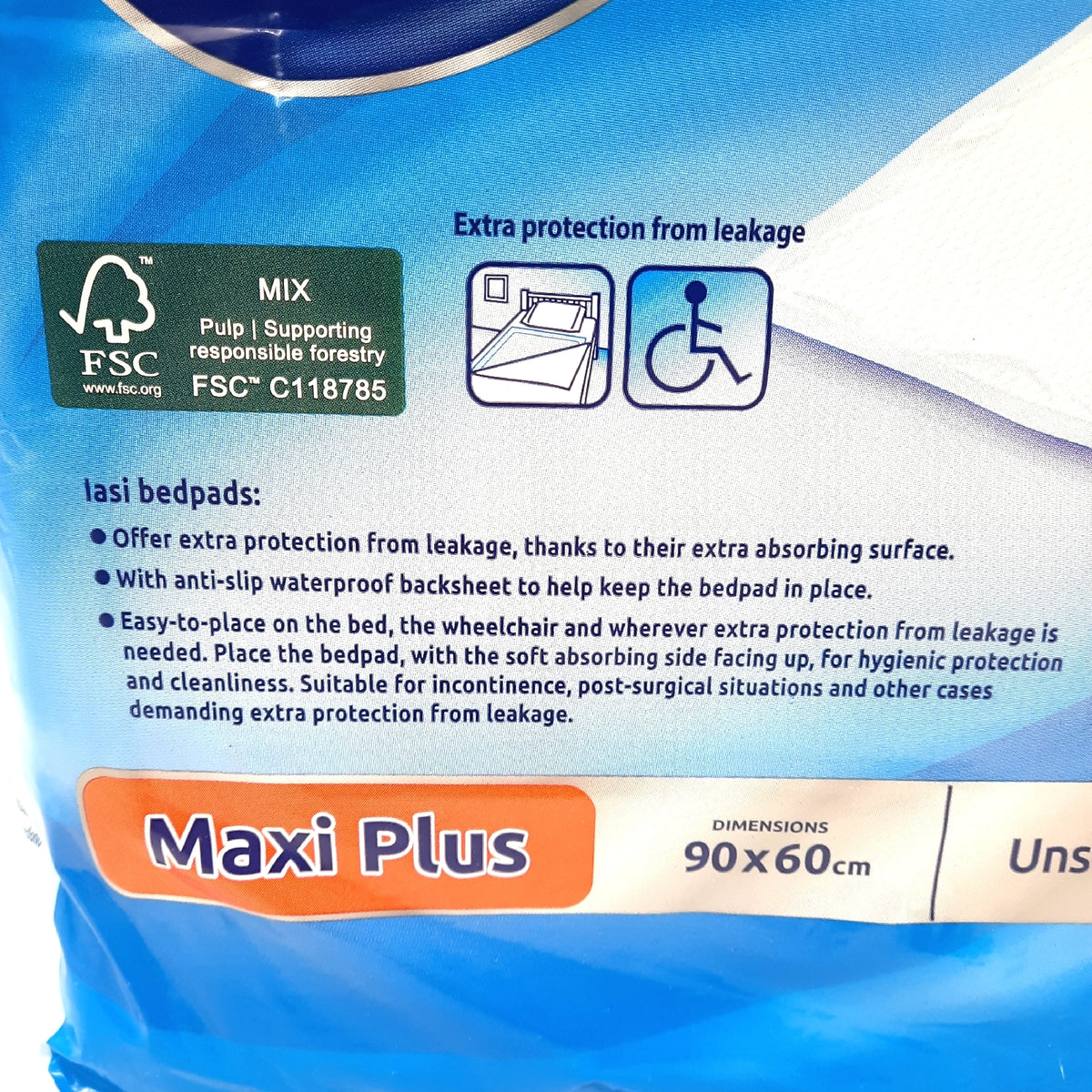 IASI Bettunterlagen Hygieneartikel Maxi Plus Saugfähigkeit Komfortschutz 2x15 Stück für