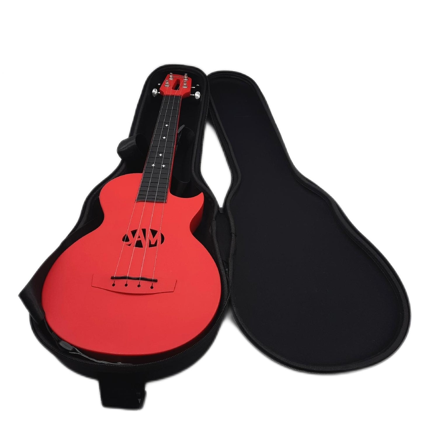 RockJam Kohlefaser Ukulele mit Koffer Gurt - Unvollständig- ohne Ersatzsaiten