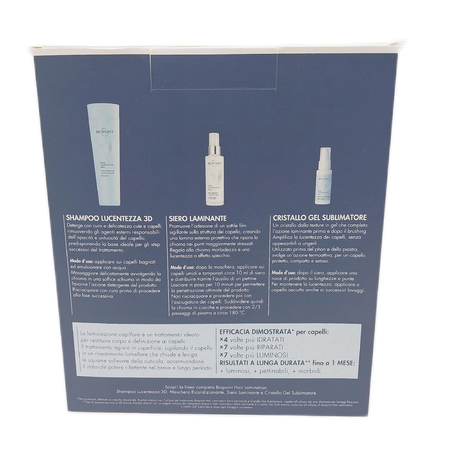 BIOPOINT Hair Lamination Kit Haarlaminierung enthält Glanzshampoo 200