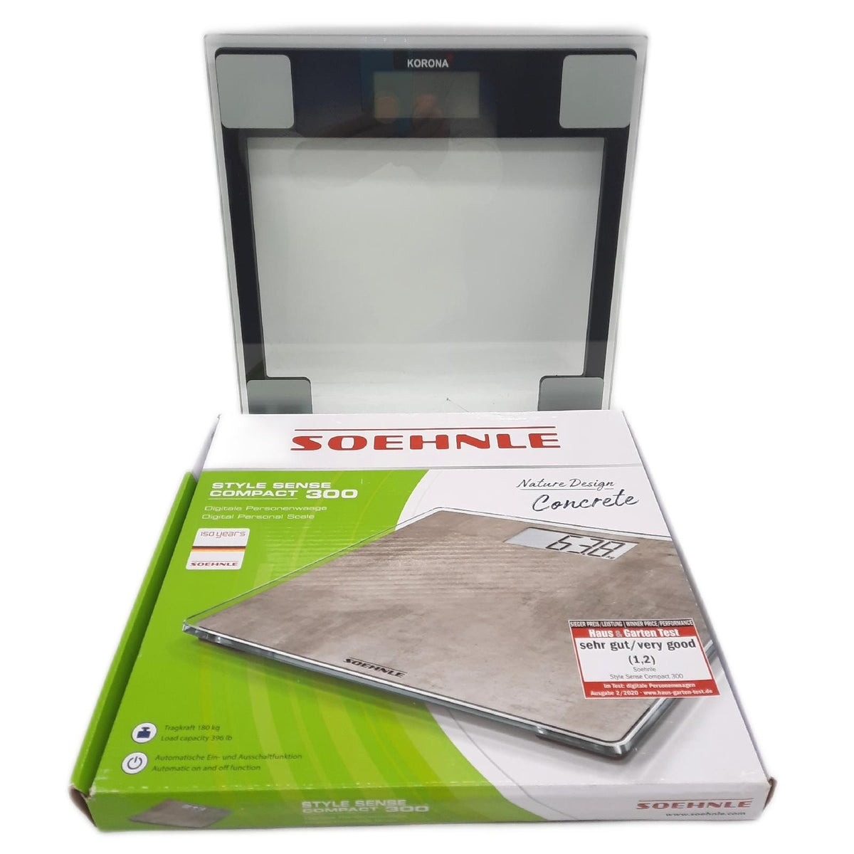 Korona 76754 Glaswaage Gabriela Küchenwaage Tragkraft 150 kg Teilung 100 g präzise robust