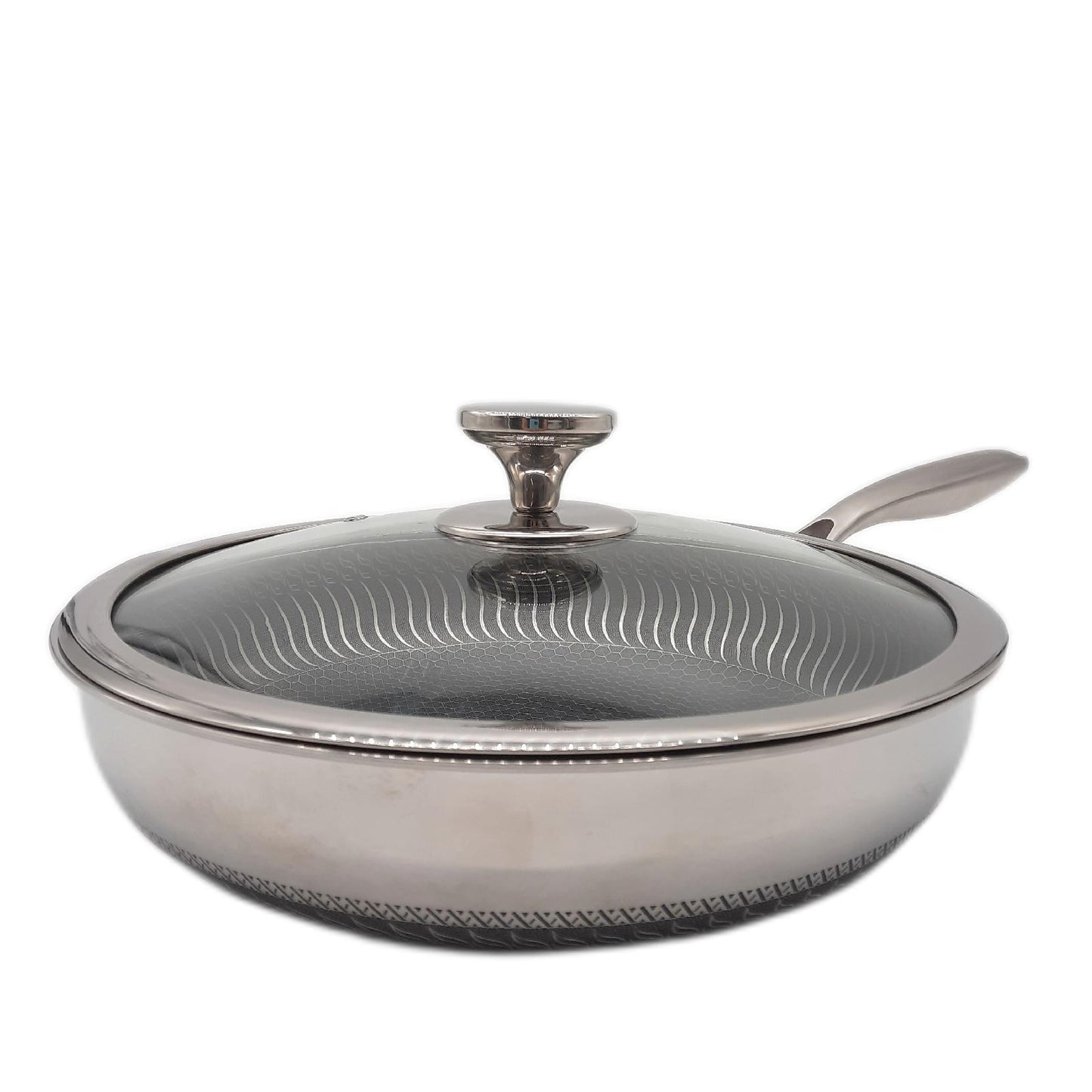 LUXANO Bratpfanne Kochgeschirr Küche 26cm 28cm 24cm Vielseitig ideal mit Deckel