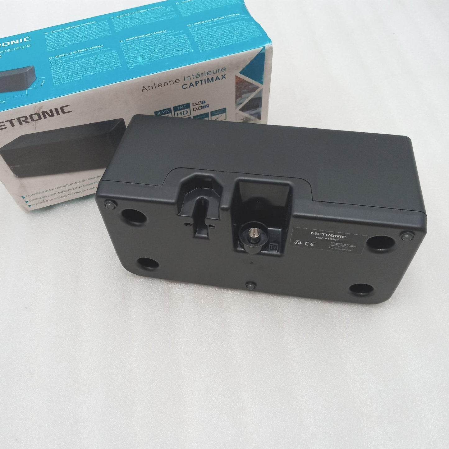Metronic Zimmerantenne TV Empfang Passiv HD Captimax Schwarz Empfangsstark Empfangsantenne