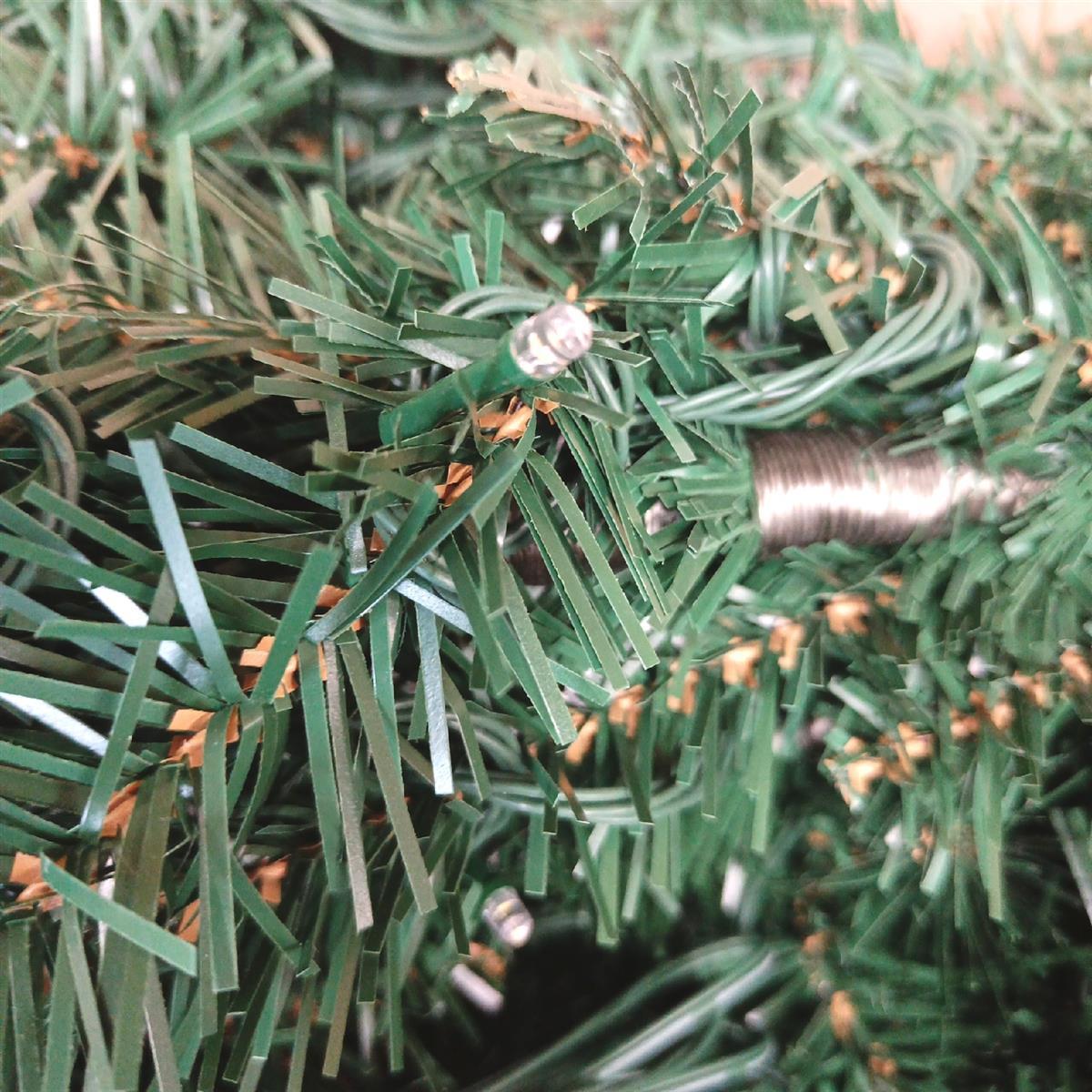 Shareconn Premium Künstlicher Weihnachtsbaum mit Stabilem Ständer mit 1178 Spitzen und 330 Beleuchtung LED, Tannenbaum inkl. Metall Christbaum Ständer 6.5ft