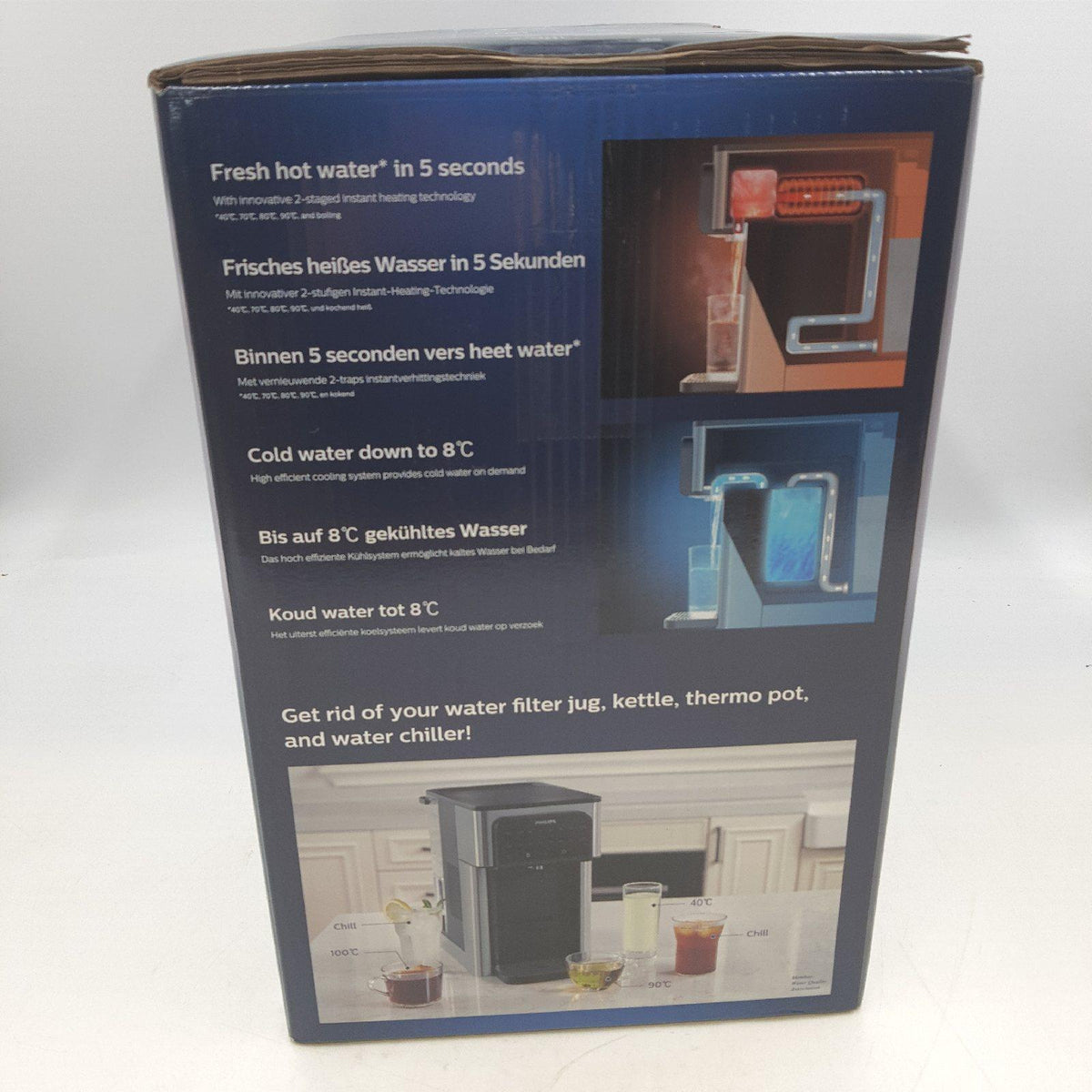 Philips All IN ONE Wasserstation Dispender gefiltertes Heiss Kaltwasser Trinkwasserspender