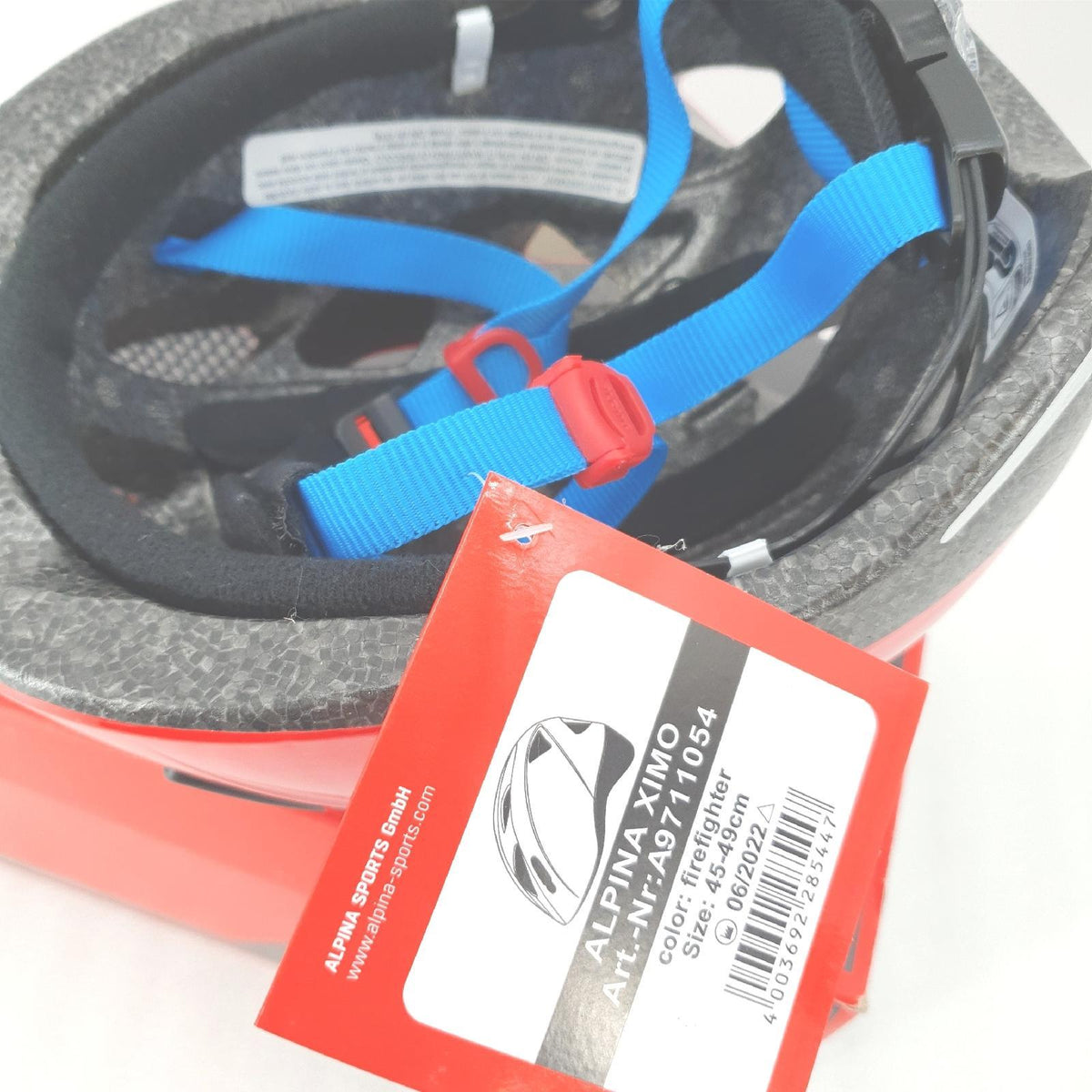ALPINA XIMO Kinderfahrradhelm Feuerwehrmann Gloss 45 49 cm Unisex Kinderhelm