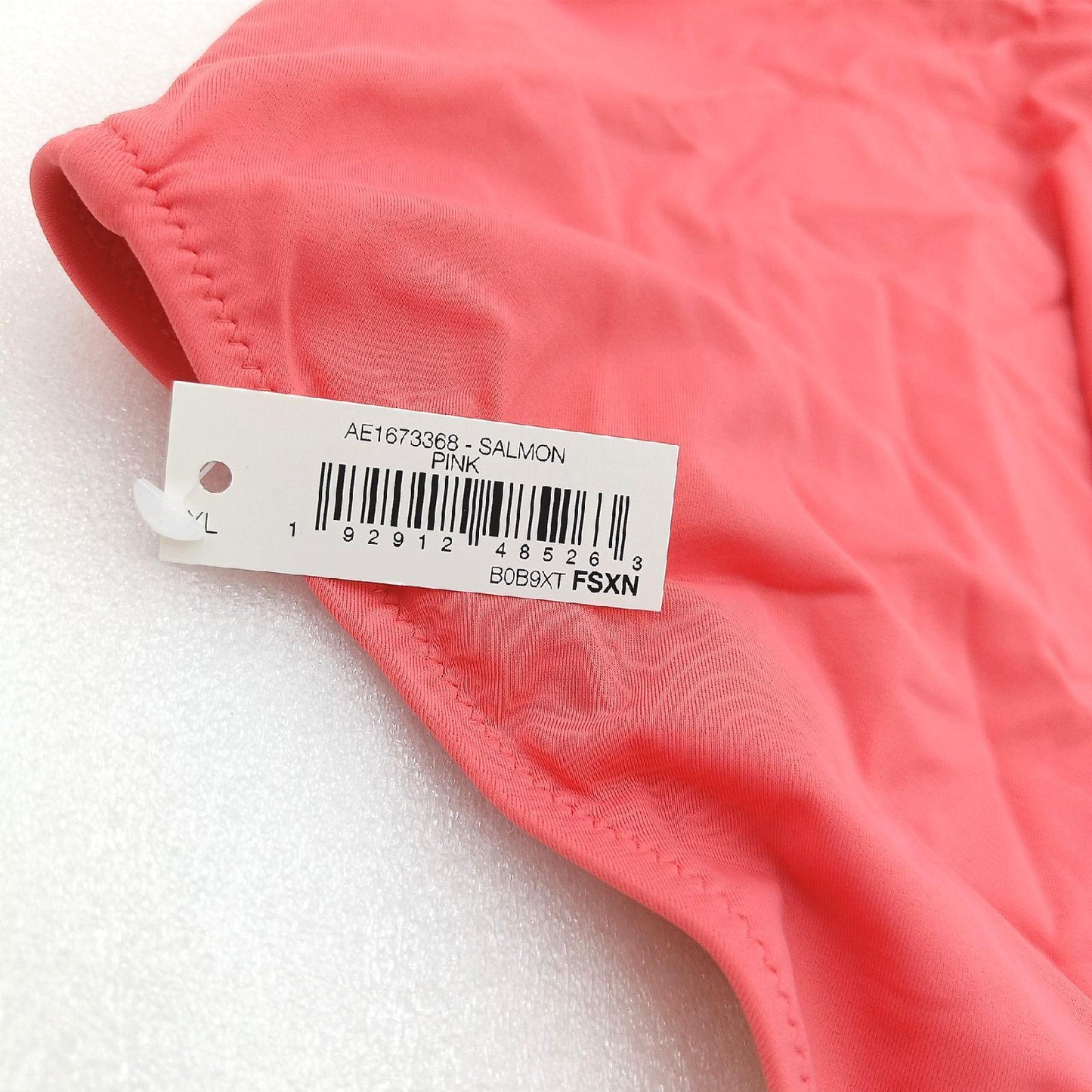 Amazon Essentials Badeanzug Damen Badebekleidung Lachsrosa Rundhalsausschnitt Komfort