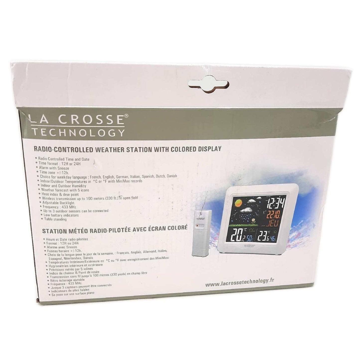 La Crosse Technology Wetterstation Haushalt WS6820 Farbdisplay Präzision Temperatur Feuchtigkeit Luftdruck