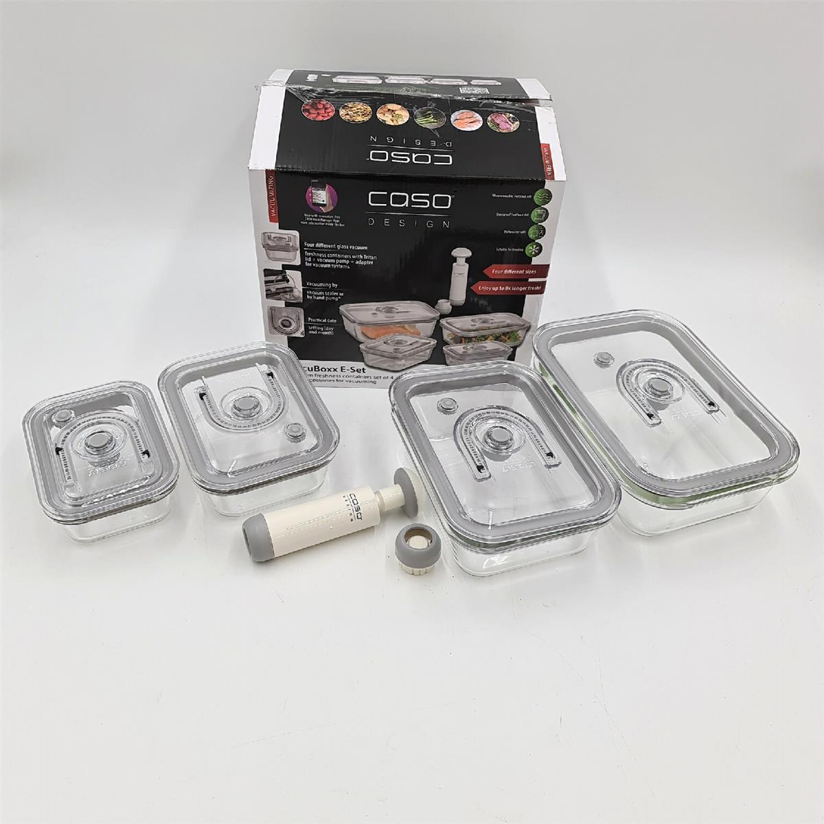 Caso Vakuumbehälter Aufbewahrung Haushaltswaren Vacuboxx Set Eckig