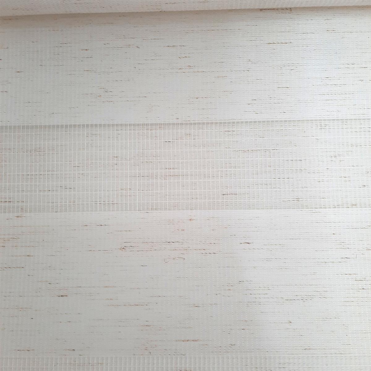 Blindecor Doppelrollo Duo Rollo Fensterdekoration Indus Klemmfix Leinfarben 60 x 130 cm für Fensterstoffgröße 57 x 125 cm