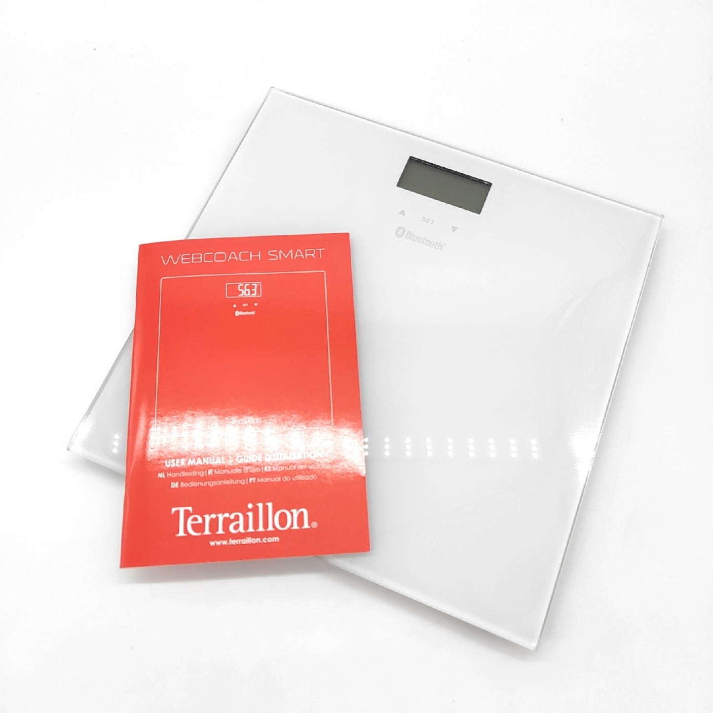 Terraillon Elektronische Waage Haushaltswaage Web Coach Smart 180 kg Körperanalyse modern