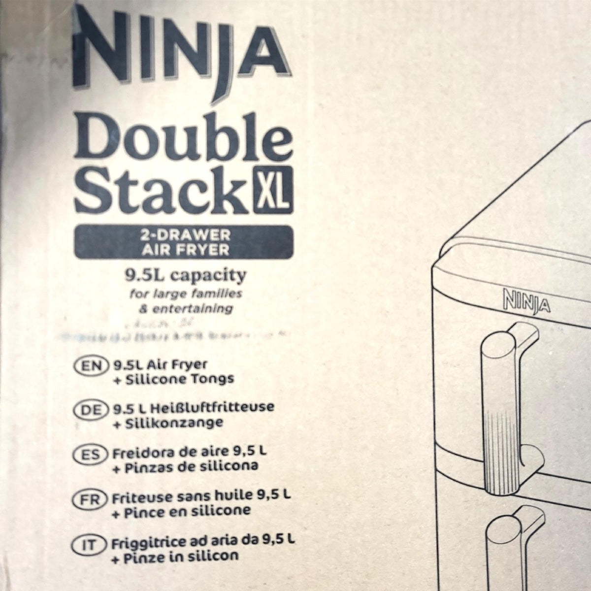 Ninja Heißluftfritteuse Küchengeräte Double Stack XL 2 Vertikale