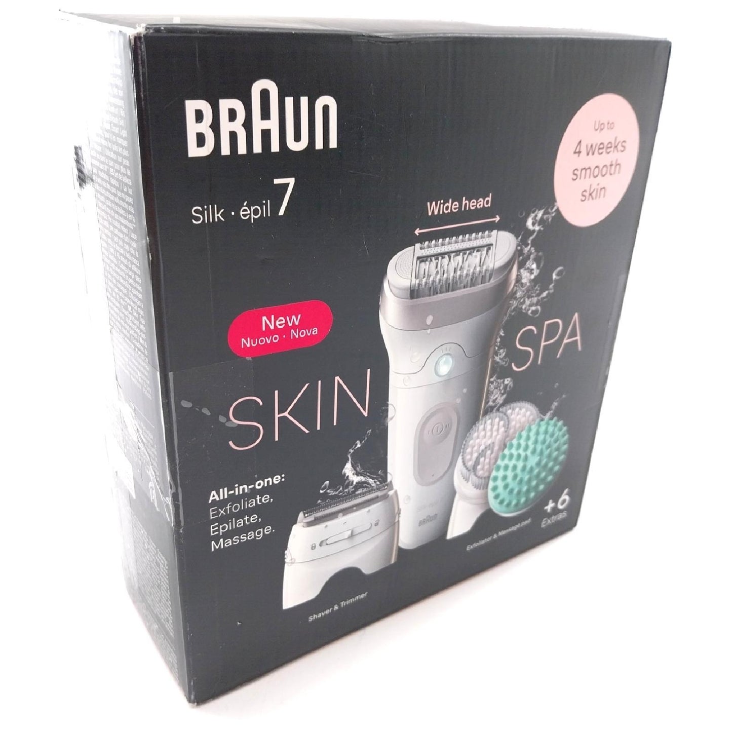 Braun Epiliergerät Haarentfernung Silk epil 7 SkinSpa Komfort Pflege sanft