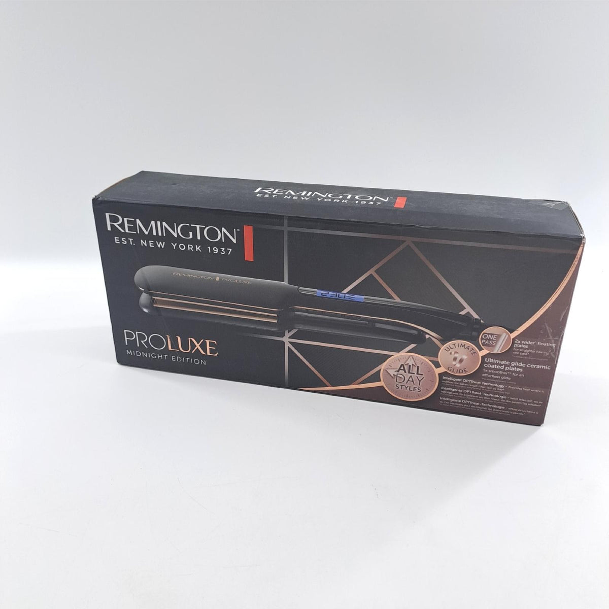 Remington Glätteisen S9150B Proluxe extra breite Keramikstylingplatten 110 mm Midnight