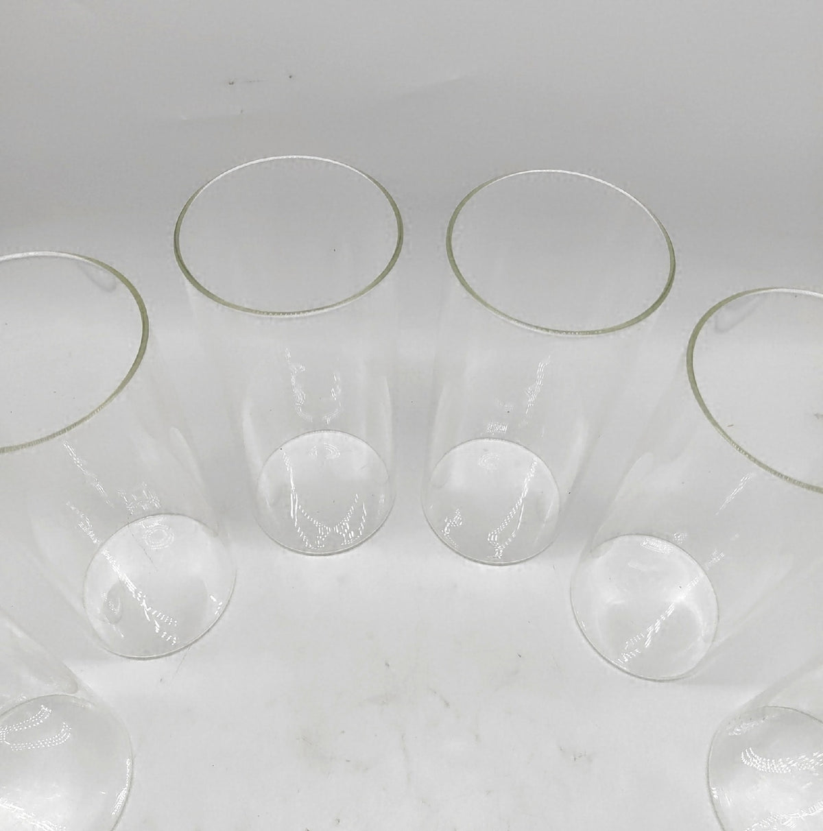 Zylinder Vase Glas 12 Stück 20 cm Blumenvase Modern Vasen Set klar elegant