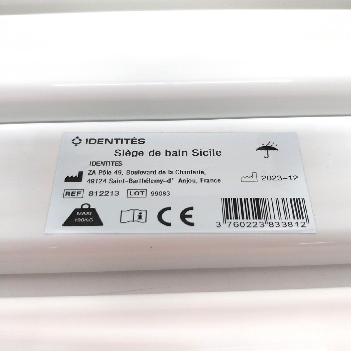 Badewannensitz mit Saugnapf Badezimmerhelfer Bad Ausstattung 20 cm Rutsch