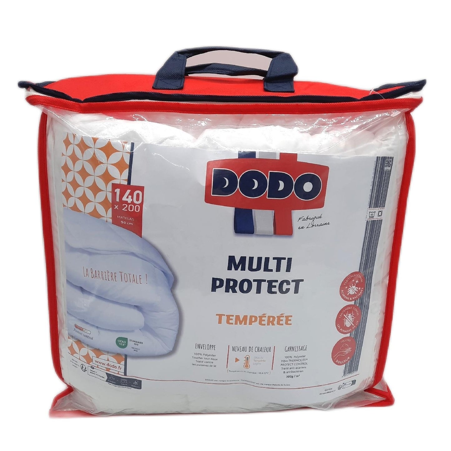 DODO Bettdecke Bettwäsche Tempere 140x200 Anti Milben und Bettwanzen Schutz