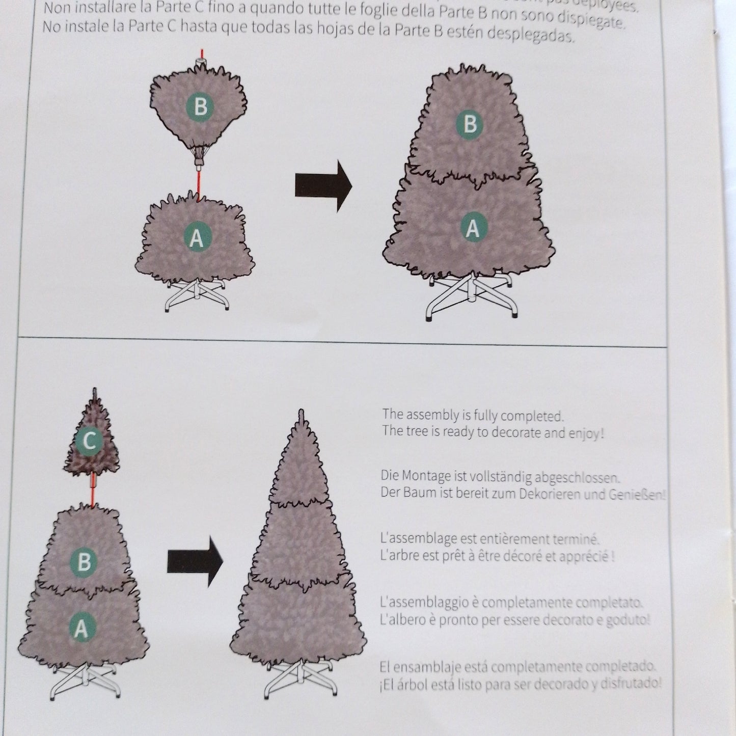 YITAHOME Weihnachtsbaum künstlicher Baum Dekoration 182cm Weiss Naturgetreu Realistisch