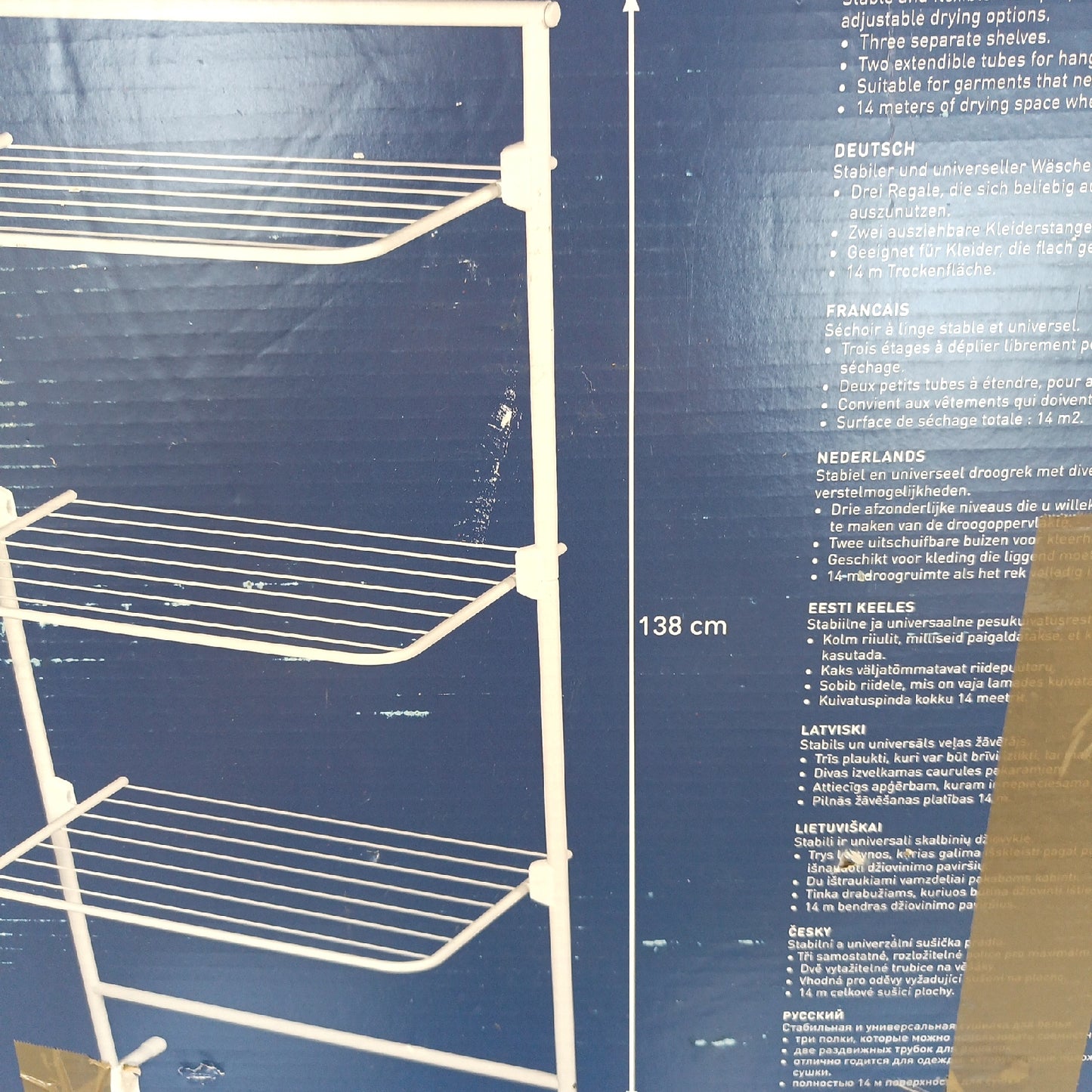 Roerets Waeschestaender Dreifachturm Haushalt Wäscheleine L40 platz