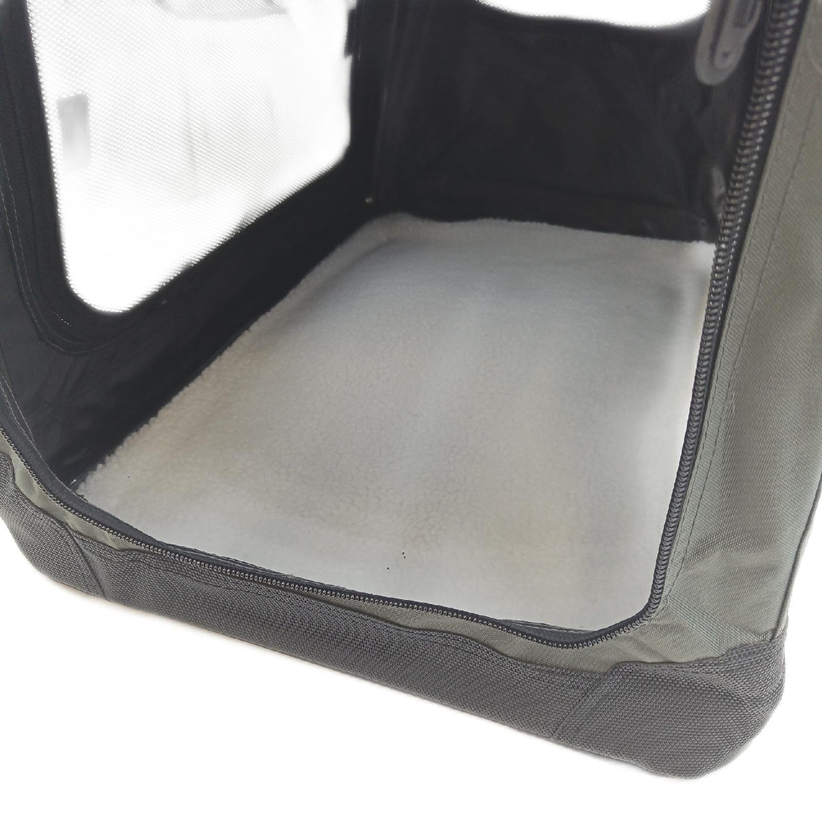 Amazon Basics 4 Turiger Faltbarer Reisezwinger fuer Katzen Hund Grau S 66x46x46 cm