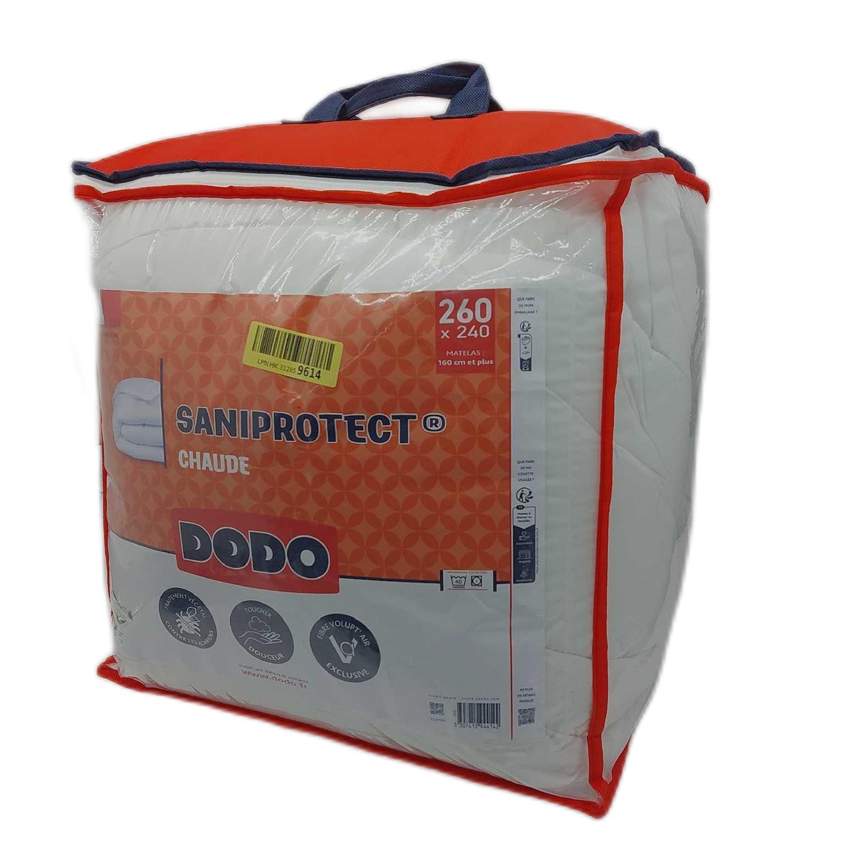 Dodo warme Bettdecke Saniprotect 240 x 260 cm Milbenschutz passend für zwei Personen