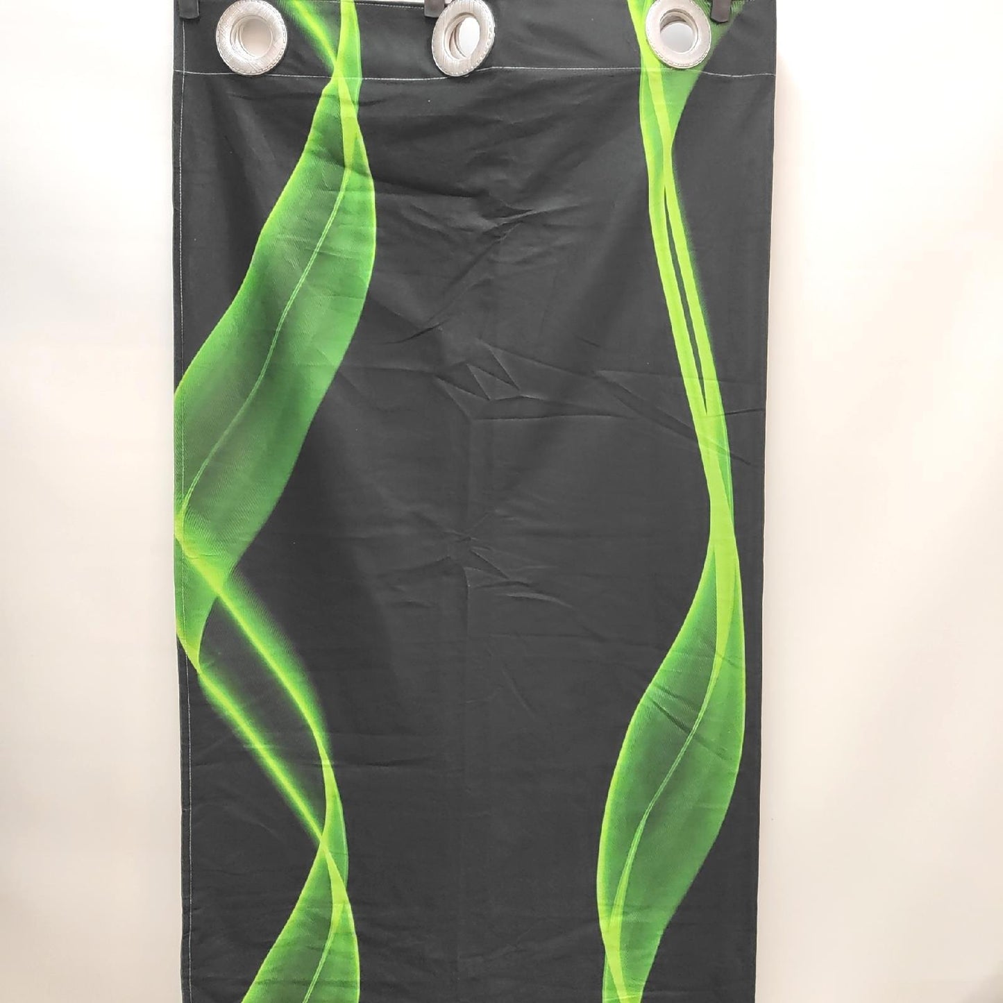 Loussiesd Gardinen Fensterdekoration Verdunkelung 160L x 132B Abstrakte Geometrie Fluoreszenz praktisch modern