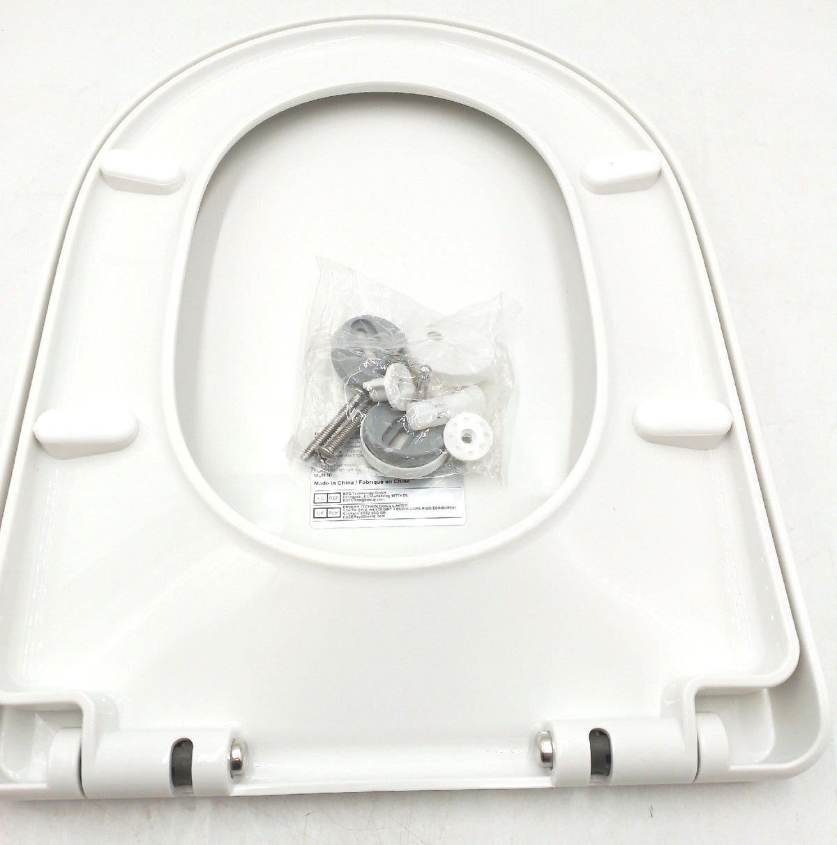 STOERMIC Toilettendeckel WC Sitz D Form mit Quick Release Funktion Absenkautomatik
