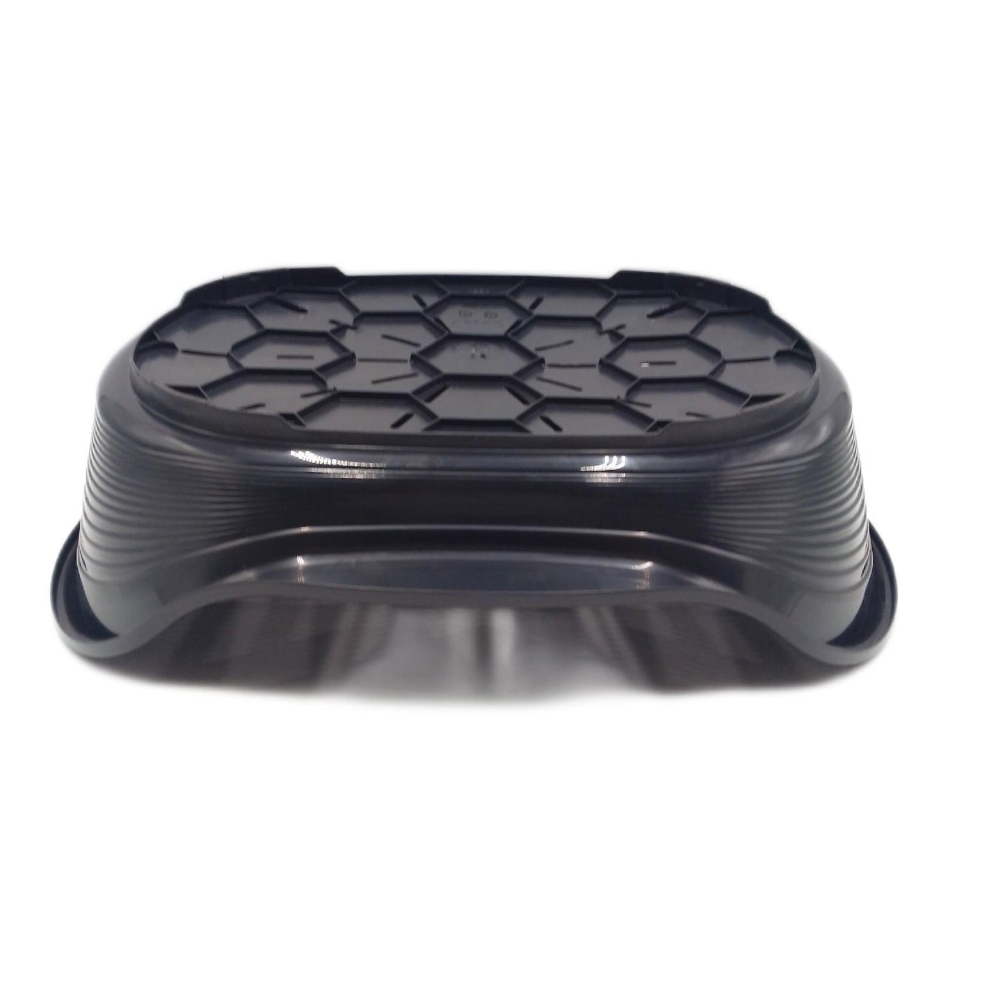Ferplast Hundebett & Katzenbett mit Baumwollkissen, erhöhtes Hundebett Medium, Hundebett waschbar, Hundekorb, atmungsaktiv & rutschfest, Throne 82 x 59,5 x h 29,5 cm, Schwarz