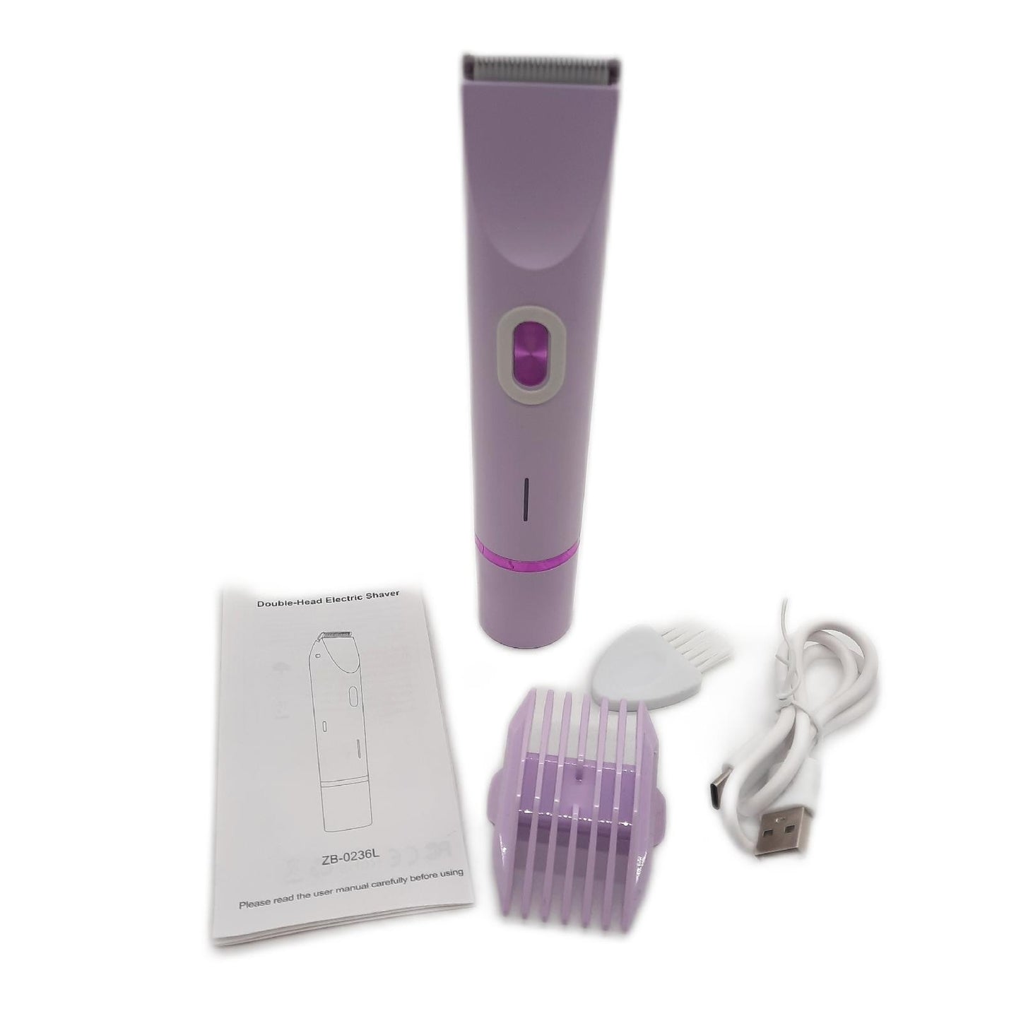 Intimrasierer Damenrasierer Körperpflege 2 in 1 Dual Head Shaver USB C Laden Rasierer für Frauen Sanfte Rasur Pflege
