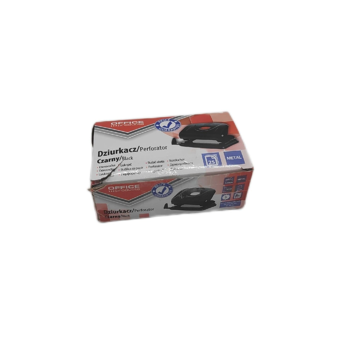 OFFICER PRODUCTS Locher Bürobedarf 18052211 05 Stanzmechanismus Gehäuse solide für bis 25 Blätter