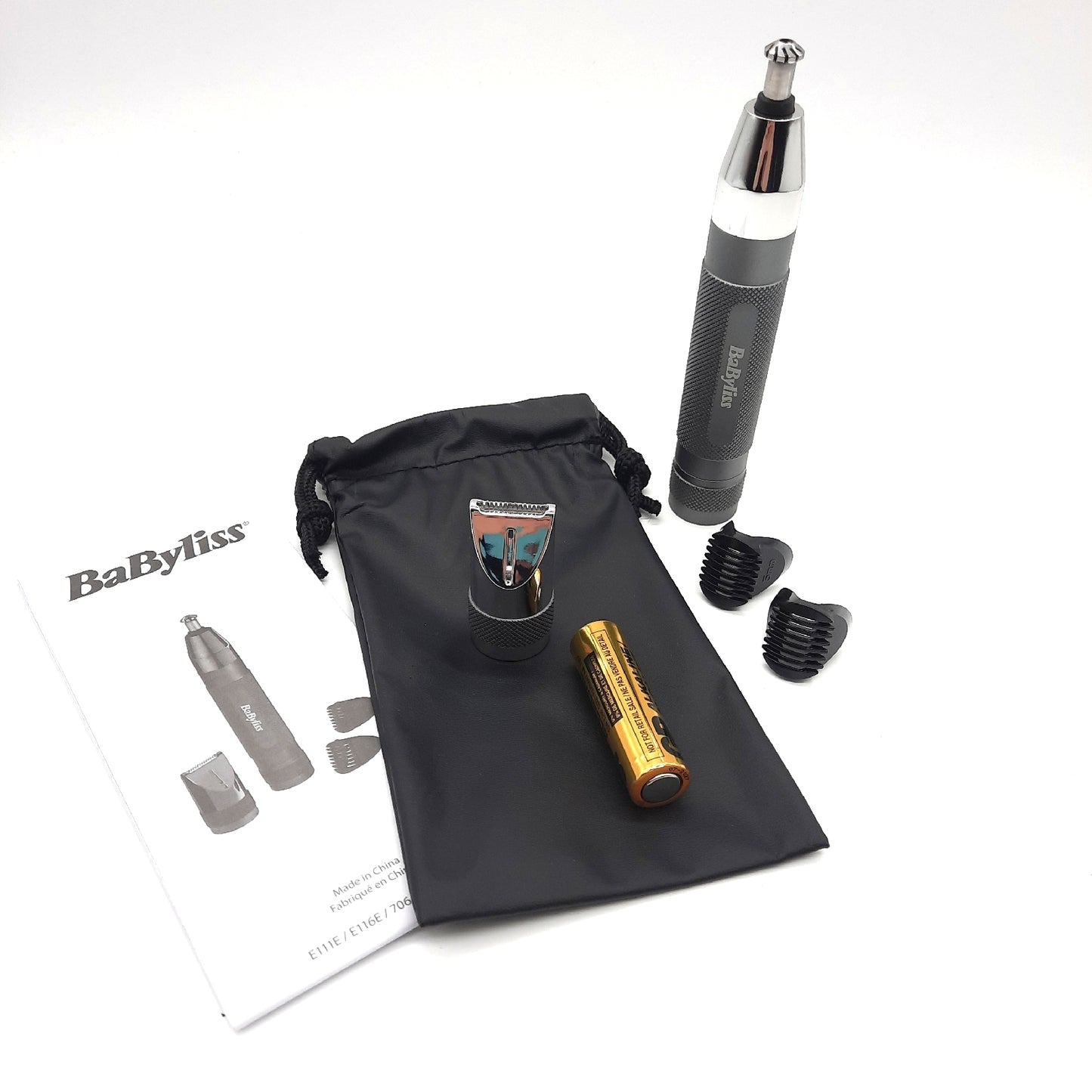 BaByliss Super X Metal Nasen Ohren Augenbrauentrimmer 3 in 1 Detailtrimmer