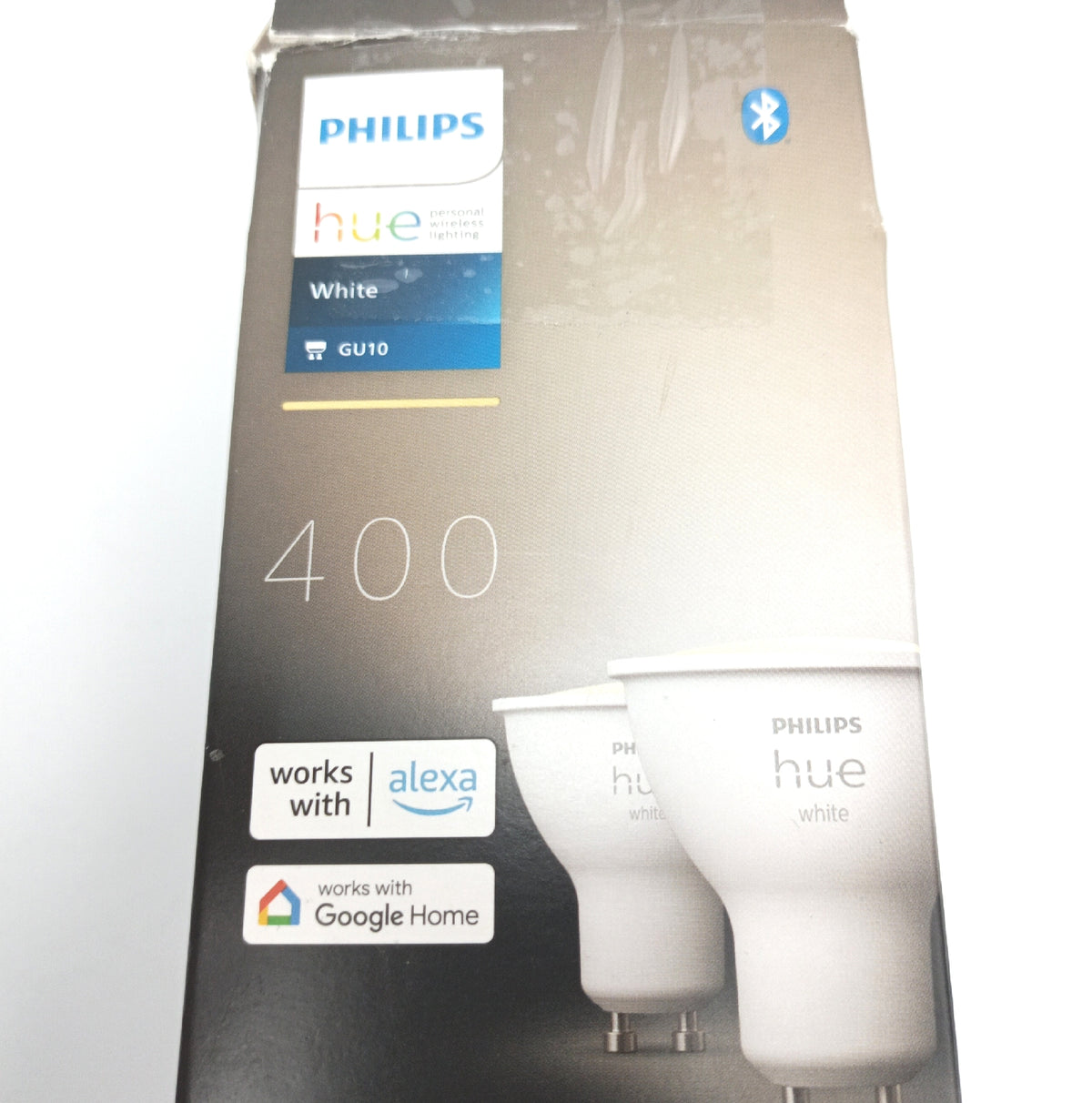 Philips Hue White GU10 LED Spot 1er Pack 400 Lumen dimmbare LED Lampe