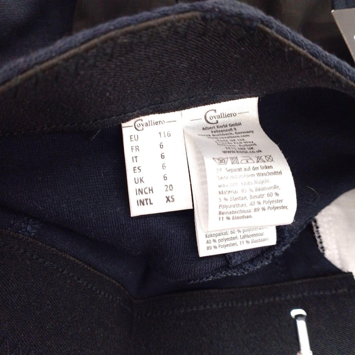 Covalliero Reithose Kinderbekleidung Economic Vollbesatz Blau 116 Komfort
