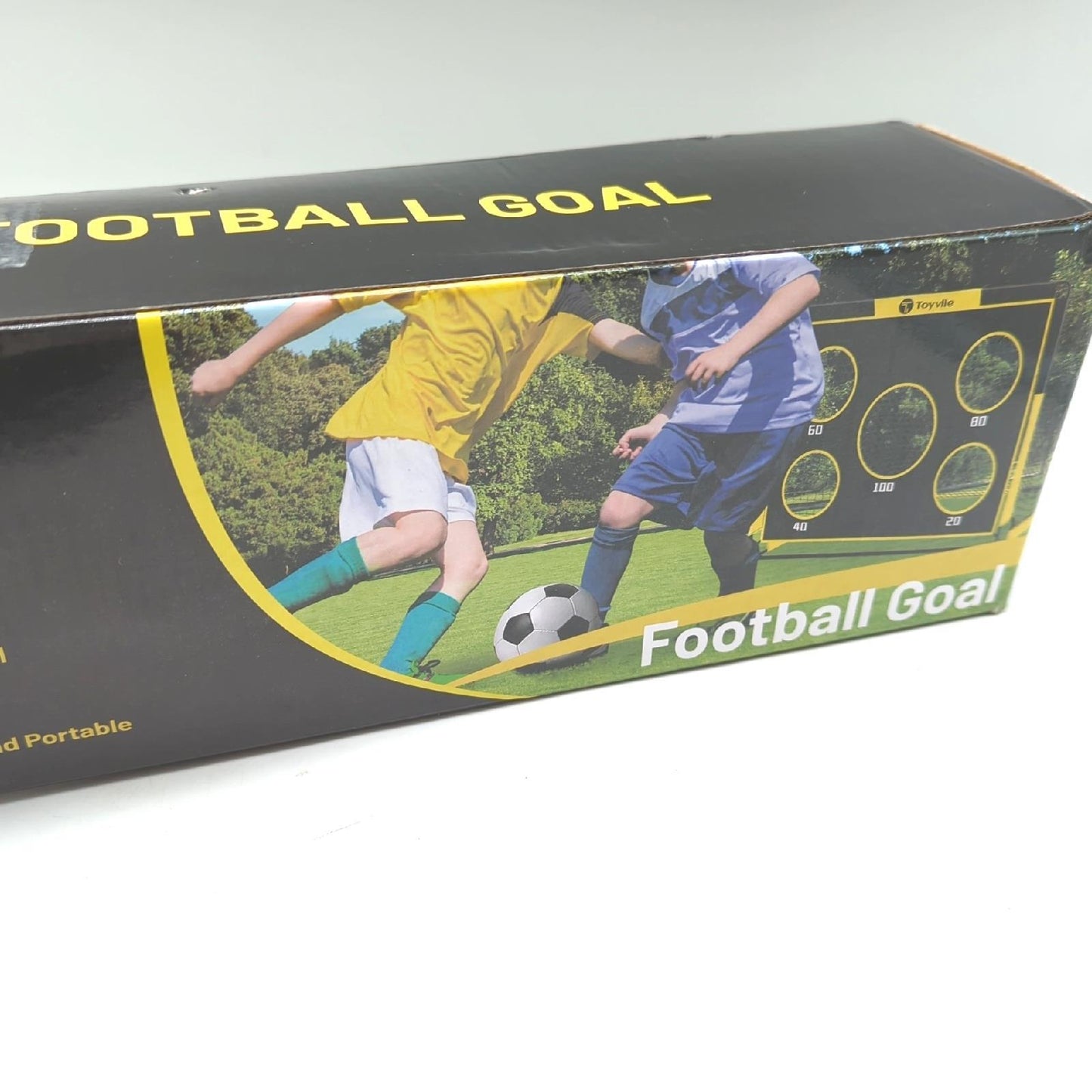 Fussballtore Spieltor Gartenspiel faltbar kinderleicht aufbauen 2 in 1 Spaß