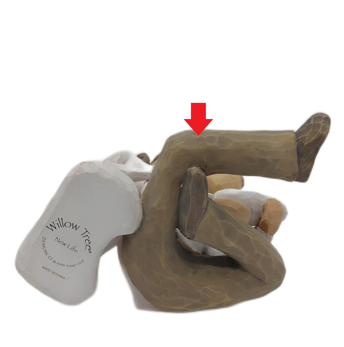 Enesco Willow Tree New Life Figurine Bein Mann geleimt