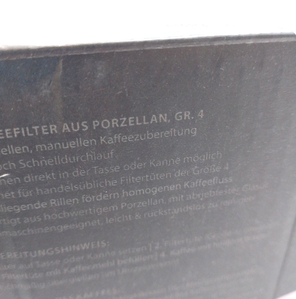 Creano Porzellan Kaffeefilter Filter Größe 4 Filtertüten Gr 1x4 Rot Filterpapier