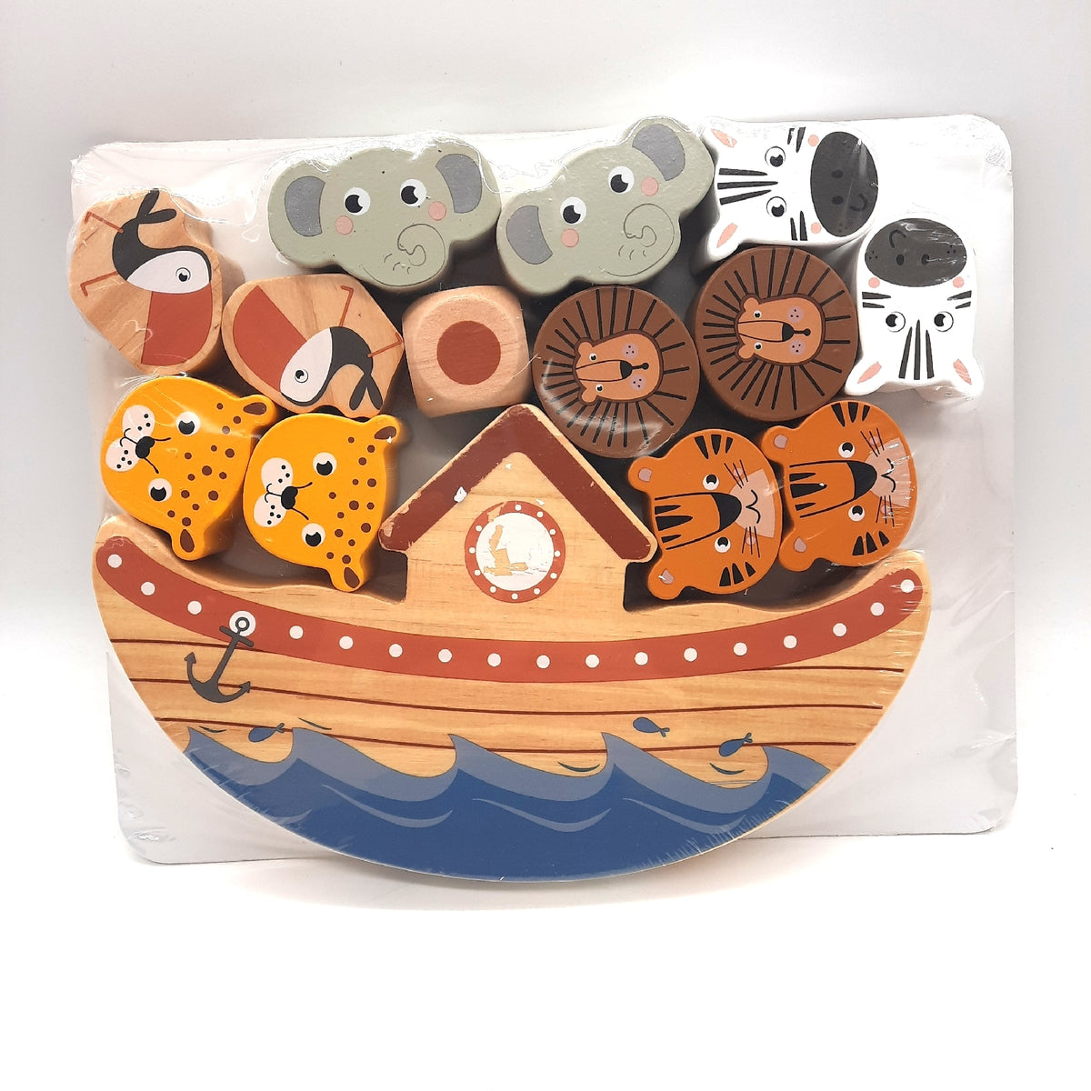 Balansspel Ark Safari 20 x 25 x 12 cm Farbfehler am Schiff